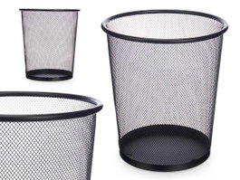 Pincello Corbeille à Papier Métal Grillage 24 cm Noir 26 cm Hauteur (Set de 12)