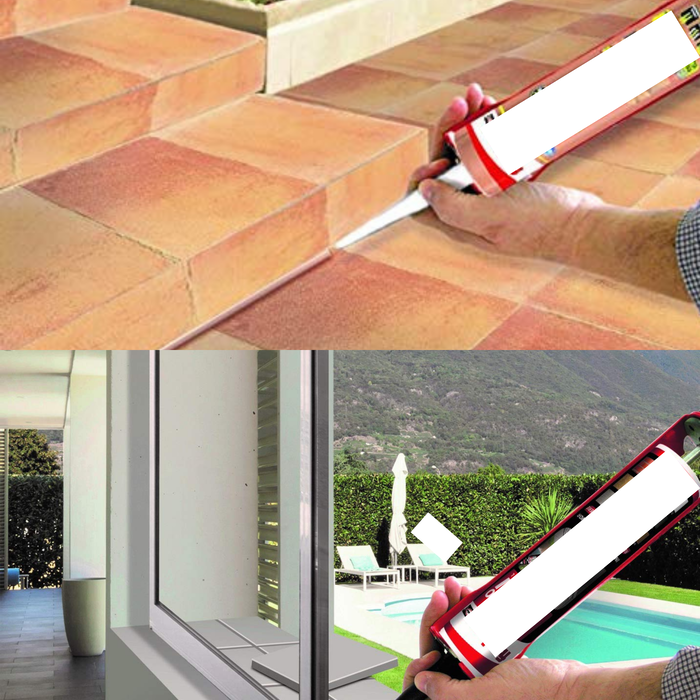 Burcasa Applicateur de silicone ouvert en PVC