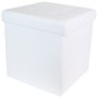 Home Deco Factory CAJA-PUF PLEGABLE BLANCO