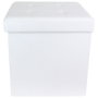 Home Deco Factory CAJA-PUF PLEGABLE BLANCO