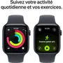 Apple Watch SE 3 GPS + Cellular 44mm - Boîtier Aluminium Midnight avec Bracelet Sport Band Midnight M/L