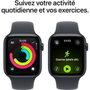 Apple Watch SE 3 GPS + Cellular - 44mm - Boîtier Midnight Aluminium - Bracelet Midnight Sport Band - M/L