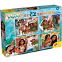 Liscianigiochi Puzzle MaxiFloor Disney Vaiana 2 (Océania 2) - Coffret 4 puzzles de sol de 48 pièces chacun - À partir de 4 ans