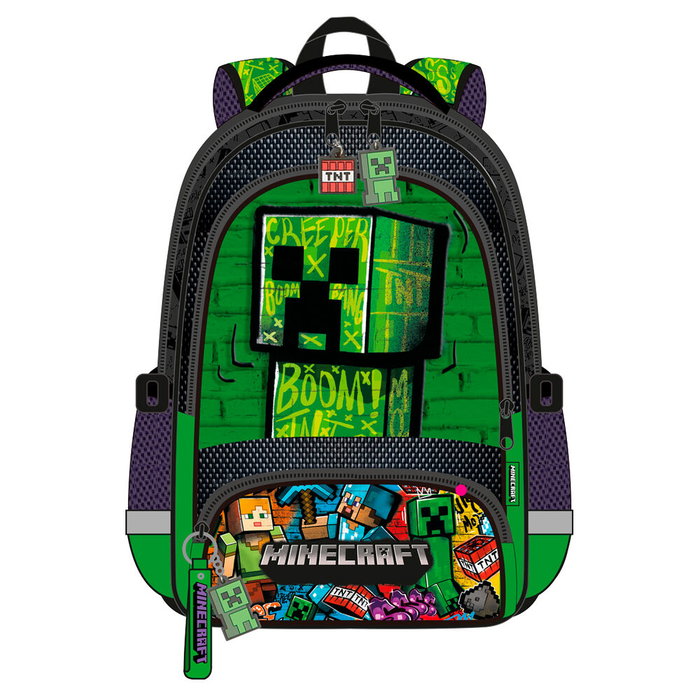 KIDS LICENSING Sac à Dos Minecraft Officiel pour Enfant ou Adolescent, 42 cm, 42x36x15 cm KIDS LICENSING Sac à Dos Minecraft Officiel pour Enfant ou Adolescent, 42 cm, 42x36x15 cm