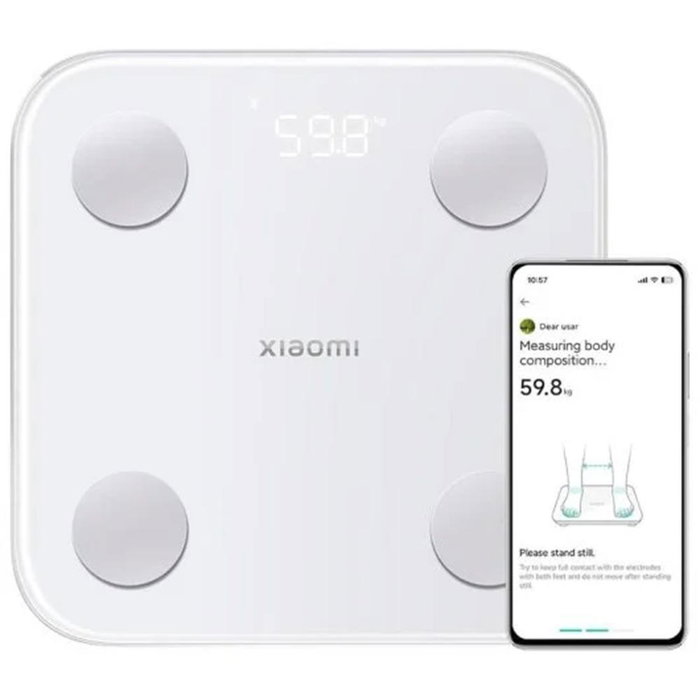 Xiaomi Body Composition Scale S400 - Balance connectée Bluetooth 5.0 avec mesure de la composition corporelle, 25 indicateurs, capacité 150 kg, blanc Xiaomi Body Composition Scale S400 - Balance connectée Bluetooth 5.0 avec mesure de la composition corporelle, 25 indicateurs, capacité 150 kg, blanc