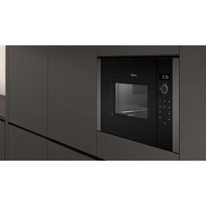 Neff N50 Micro-ondes Encostrable en Inox - Modèle HLAWD23N1F - 20 Litres, 7 Programmes Automatiques - Dimensions 38.2 x 59.4 x 31.7 cm
