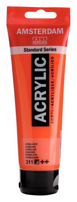 Amsterdam Standard Series Couleur acrylique Vermillon 311 120 ml Amsterdam Standard Series Couleur acrylique Vermillon 311 120 ml