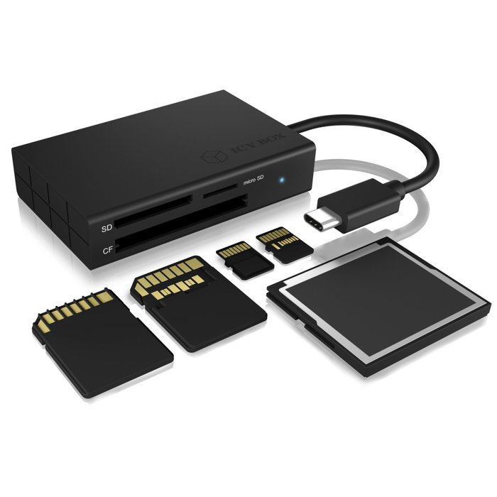 Icy ICY BOX IB-CR401-C3 Lecteur de cartes Multi USB Type-C