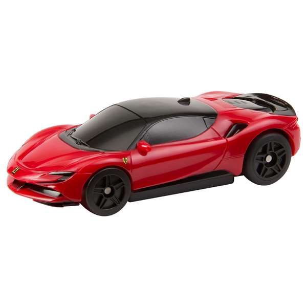 Hot Wheels Ferrari SF90 Stradale Assetto Fiorano - Voiture Télécommandée RC 1:64 avec Accélérateur pour Loopings - 2.4GHz - Jouet pour Enfants 4 ans et plus