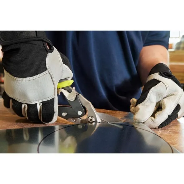 Ryobi - Jeu de 3 cisailles aviation : Universelle, passe-franc droite, passe-franc gauche pour travaux de découpe métallique