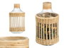 GIFTDECOR Grande bouteille en verre et rotin