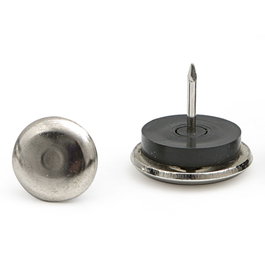 HERRAJES ALK Anti-bruit avec pointe en fer nickel 20mm