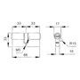 UCEM Cylindre de sécurité 2000-s2 66x33 double embrayage