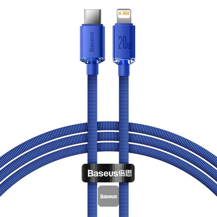 Baseus Câble USB-C vers Lightning CAJY000203 Bleu 1,2 m Baseus Câble USB-C vers Lightning CAJY000203 Bleu 1,2 m