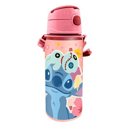 Kids Licensing - Cantimplora Gourde Isotherme Aluminium 600 ml avec Anse - Stitch Disney - Pour Enfant +3 Ans - Réf. ST00088