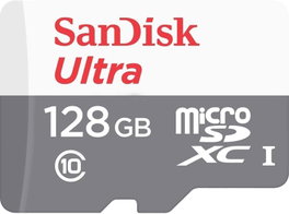 SanDisk Ultra microSDXC UHS-I 128 Go avec adaptateur SD