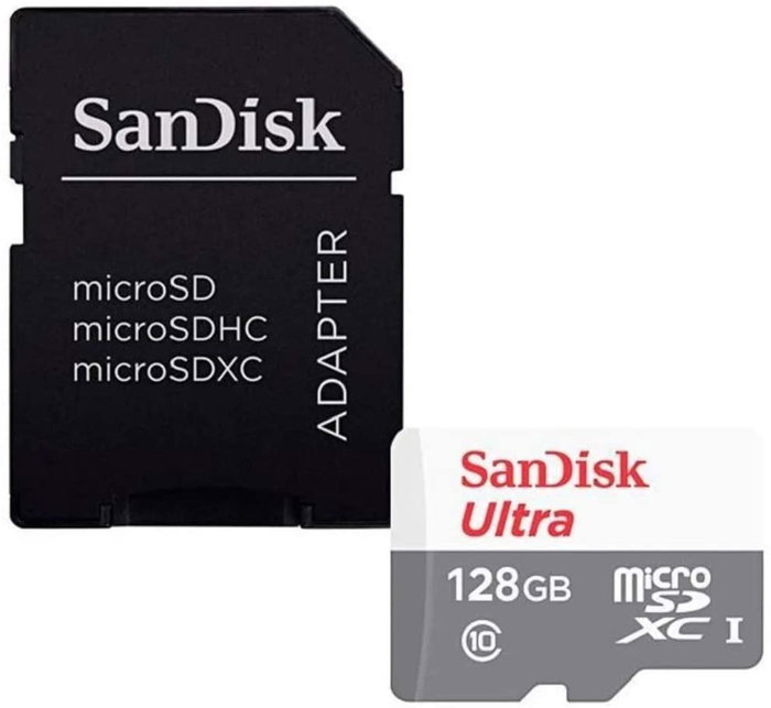 SanDisk Ultra microSDXC UHS-I 128 Go avec adaptateur SD SanDisk Ultra microSDXC UHS-I 128 Go avec adaptateur SD