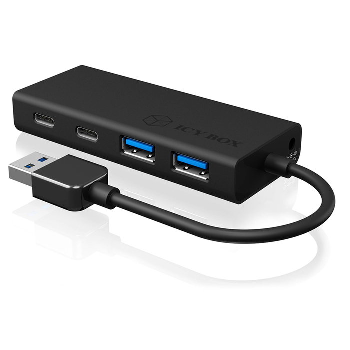Icy ICY BOX IB-HUB1426-U3 Hub USB 3.0 avec 2x Type-C et 2x Type-A