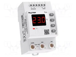 DIGITOP ELECTRIC Régulateur de température TK-4 pour rail DIN 230VAC 16A