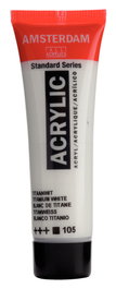 Amsterdam Amsterdam Standard Series Couleur Acrylique Blanc de titane 105, 20 ml