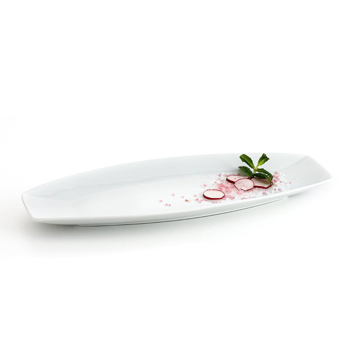 Quid Plat Ovale en Porcelaine Blanc Gastro 35.5x15.8x2.8 cm (18 Unités) Quid Plat Ovale en Porcelaine Blanc Gastro 35.5x15.8x2.8 cm (18 Unités)