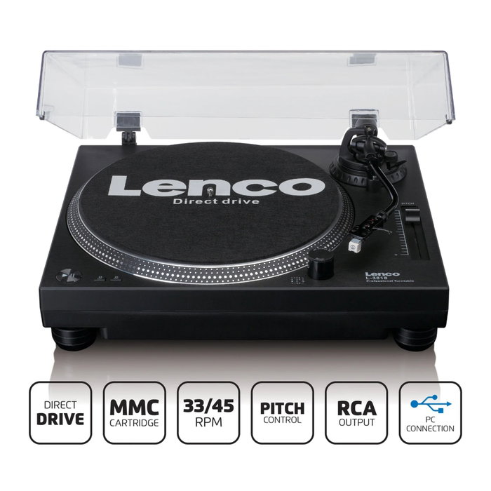 Lenco L-3818BK Black Lenco L-3818BK Black