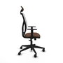 Piqueras y Crespo Chaise de Bureau Motilla Blanc et Brun Foncé