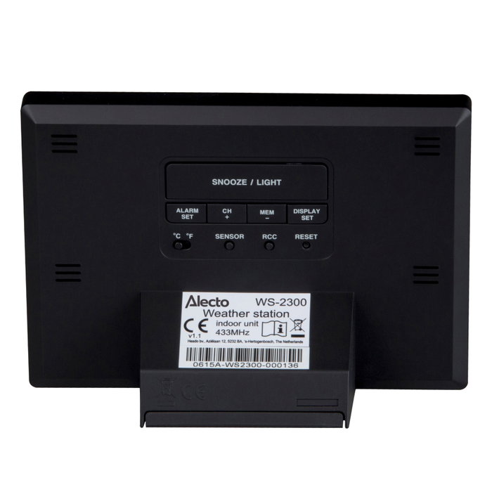 Alecto WS-2300 Station météo avec capteur sans fil Noir