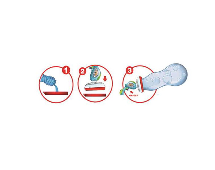 JugaToys Pistolet lanceur de bulles avec solution incluse JugaToys Pistolet lanceur de bulles avec solution incluse