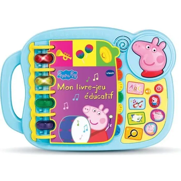 VTech Livre-Jeu Éducatif VTECH - Peppa Pig - 14 Pages d'Histoires et de Jeux Interactifs avec Sons Amusants - Version Française VTech Livre-Jeu Éducatif VTECH - Peppa Pig - 14 Pages d'Histoires et de Jeux Interactifs avec Sons Amusants - Version Française
