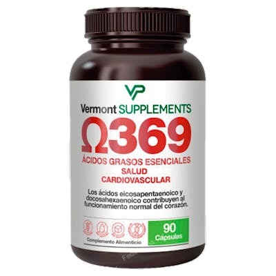 Vermont Supplements Omega 369 90 gélules – Complément alimentaire oméga-3, 6 et 9 Vermont Supplements Omega 369 90 gélules – Complément alimentaire oméga-3, 6 et 9