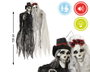 BigBuy Home Décoration d'Halloween Couple de Squelettes avec Lumière et Son 120 cm