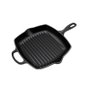 Le Creuset Poêle à griller Signature carrée 26 cm noir satiné