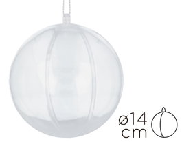 Innspiro Pack de 6 boules en plastique transparent de 14 cm