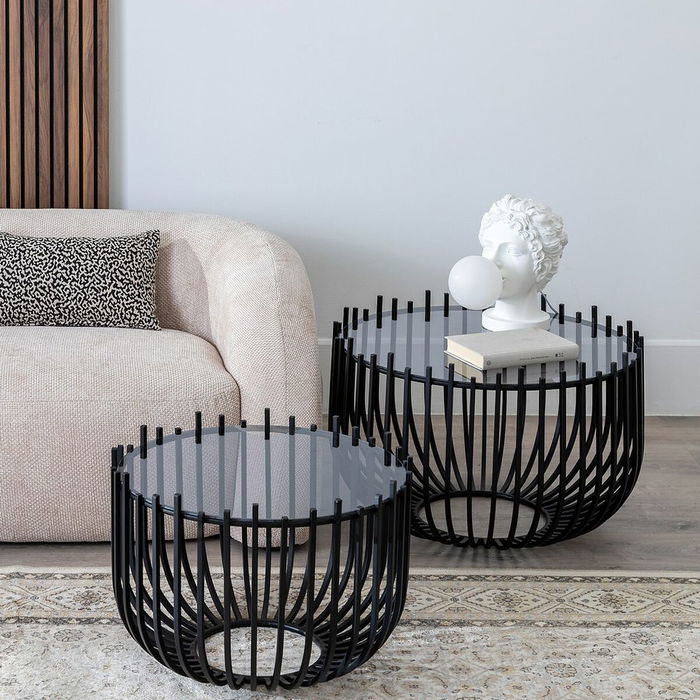 Table Basse Noir (2 Unités)