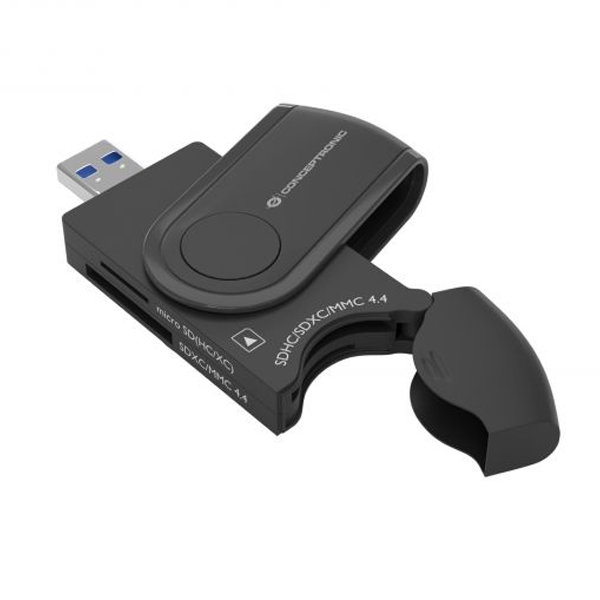 Conceptronic BIAN04B Lecteur de cartes externe USB 3.0 4 emplacements SD/Micro SD Noir Conceptronic BIAN04B Lecteur de cartes externe USB 3.0 4 emplacements SD/Micro SD Noir