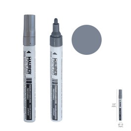 MAURER Rotulador Marcador Obra Profesional Pintura Permanente Plata