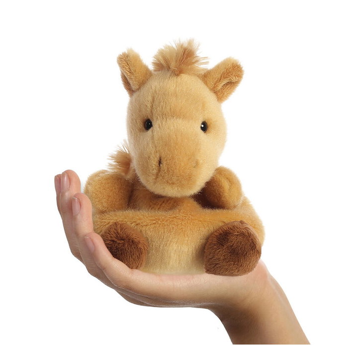 AURORA Peluche Palm Pals Cheval 13 cm en peluche douce, marquage CE, jouet d'enfant