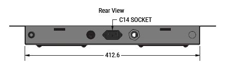 Lanview Logon RAF115WH Module de ventilation avec 2 ventilateurs et thermostat analogique