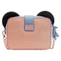 LOUNGEFLY Sac bandoulière à motif pois pastel Minnie Mouse Disney - 22.5 * 16.25 * 6.25 cm - Vegan avec fermoirs dorés