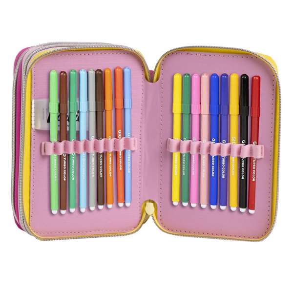 Giotto Plumier Barbie avec accessoires, 12.5 x 6.5 x 19.5 cm, fuschia - Pour enfants dès 3 ans Giotto Plumier Barbie avec accessoires, 12.5 x 6.5 x 19.5 cm, fuschia - Pour enfants dès 3 ans