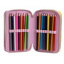 Giotto Plumier Barbie avec accessoires, 12.5 x 6.5 x 19.5 cm, fuschia - Pour enfants dès 3 ans