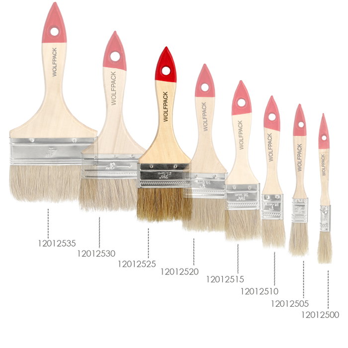 WOLFPACK LINEA PROFESIONAL Pinceau Brico double poils blancs Nº 24