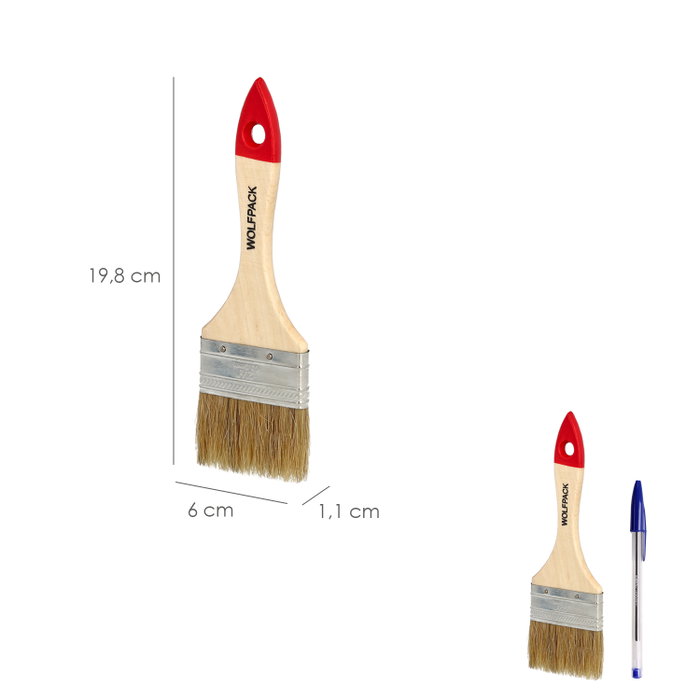 WOLFPACK LINEA PROFESIONAL Pinceau Brico double poils blancs Nº 24