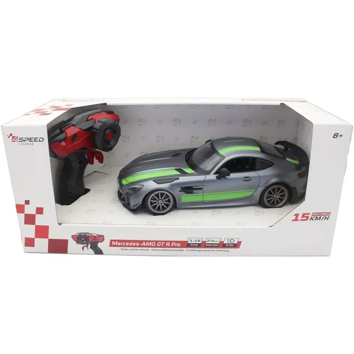 Silverlit Voiture Radiocommandée Mercedes AMG - Échelle 1/16 - Vitesse 15 km/h - Feux LED Avant et Arrière - Pour Enfants Dès 5 Ans - Intérieur et Extérieur