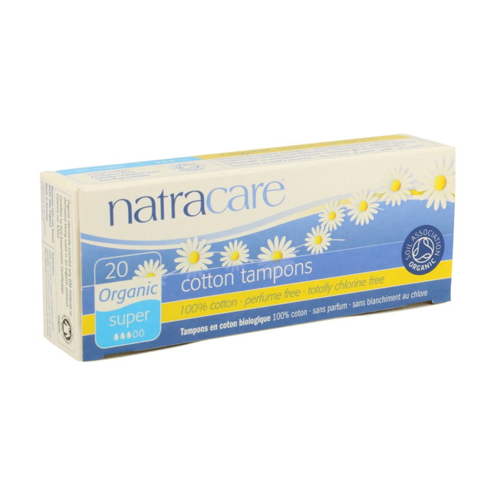 Natracare Tampon Super sans applicateur, 20 unités Natracare Tampon Super sans applicateur, 20 unités