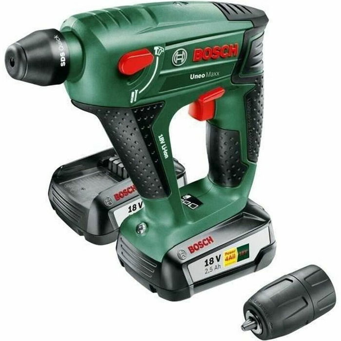 Bosch Uneo Maxx - Perforateur sans fil 18V avec 2 batteries 2,5 Ah et chargeur Bosch Uneo Maxx - Perforateur sans fil 18V avec 2 batteries 2,5 Ah et chargeur