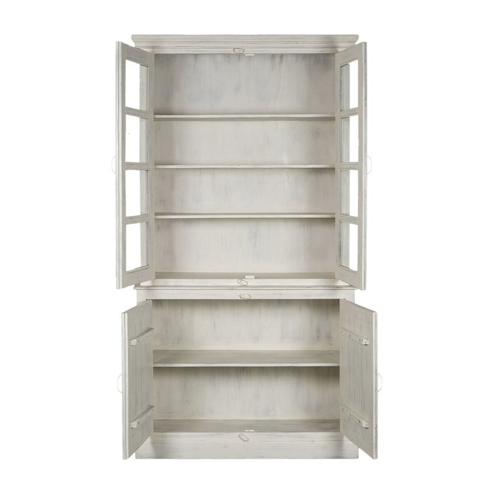 Home ESPRIT Présentoir Blanc Bois de manguier 122 x 43 x 230 cm