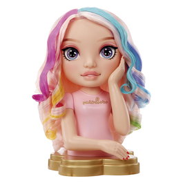 MGA Rainbow High - Set de jeu Coiffure et Maquillage - Tête à styliser Bella - Coiffer, Maquiller, Teindre les Cheveux - Pour Enfants 4 ans et plus