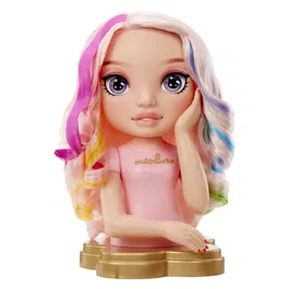 Rainbow High - Tête à coiffer Bella - Poupée 33 cm avec coloration cheveux et ongles - À partir de 4 ans